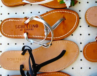 Les fameuses sandales made in Capri